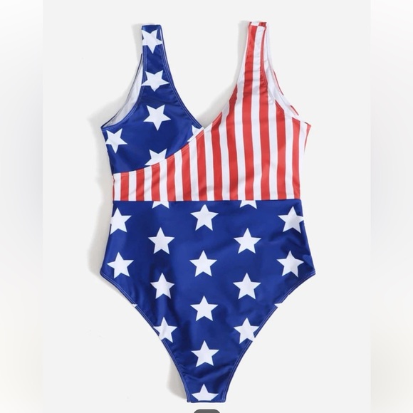 *read post* NEW. One piece bathing suit with waist tie/wrap. Shein size 1XL (14) - Picture 2 of 8